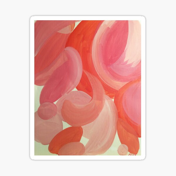 Pink abstraction Sticker