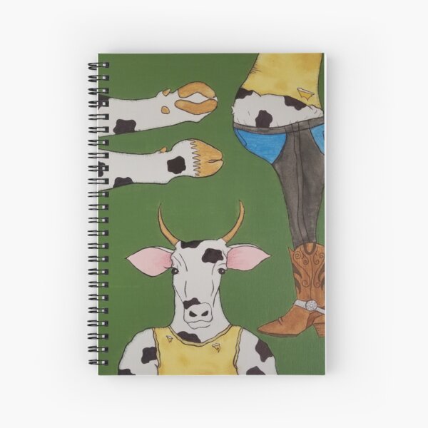 Rodeo Cow Spiral Notebook