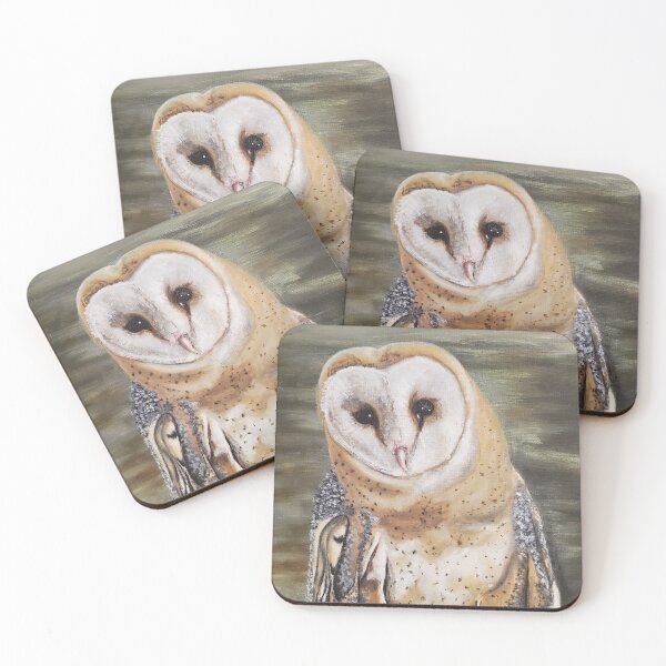 Item preview, Inquisitive Barn Owl Painting designed and sold by ArandArtsShop.
