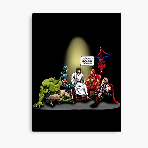 And That's How I Saved The World Jesus Gifts For Fans, For Men and Women, Gift Christmas Day Canvas Print