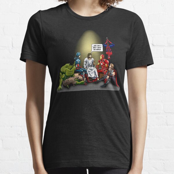 And That's How I Saved The World Jesus Gifts For Fans, For Men and Women, Gift Christmas Day Essential T-Shirt