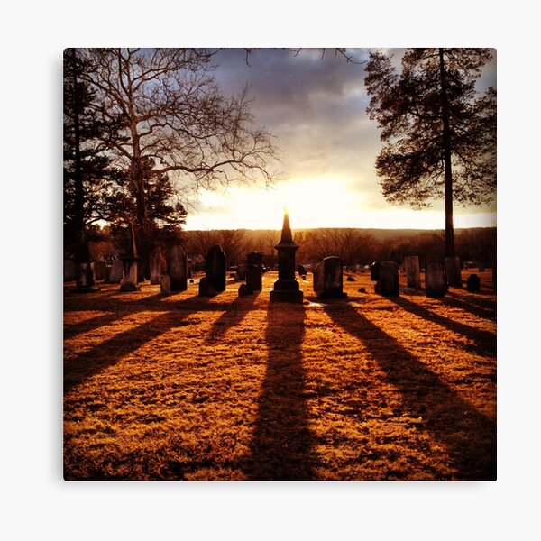 Cemetery Chess Canvas Print