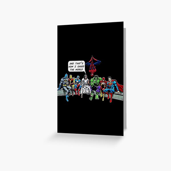 Jesus And That s How I Saved The World -Jesus Shirt Gifts For Fans, For Men and Women, Gift Christmas Day Greeting Card