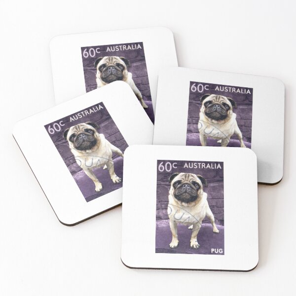 Item preview, 2013 AUSTRALIA Pug Dog Postage Stamp designed and sold by retrographics.