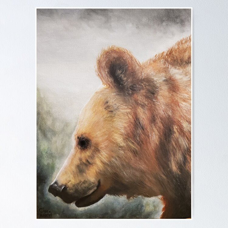 Brown bear fur texture Wall Mural