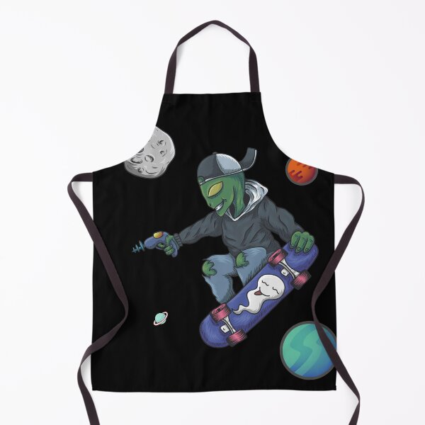 Item preview, Alien Space Skateboard Skater Skateboarding Do A Kickflip designed and sold by Skateboarding Fingerboarding BMX.