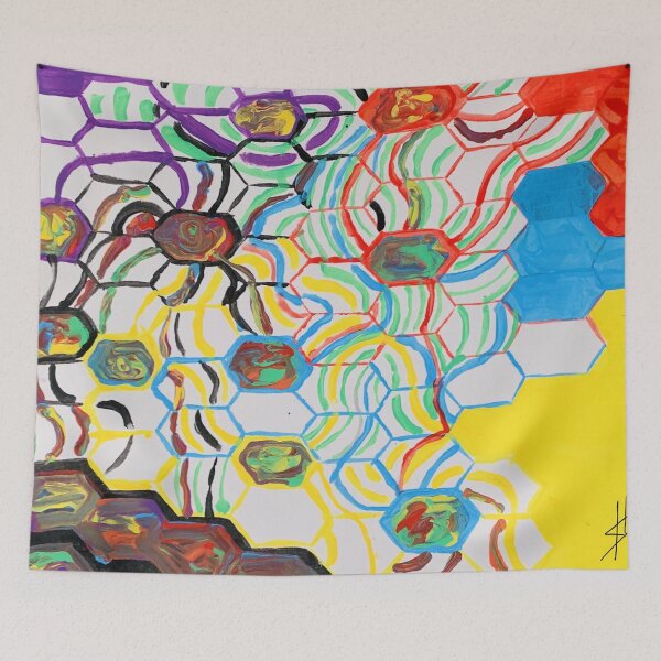 Item preview, Pools of Hexagons designed and sold by sophie holle.