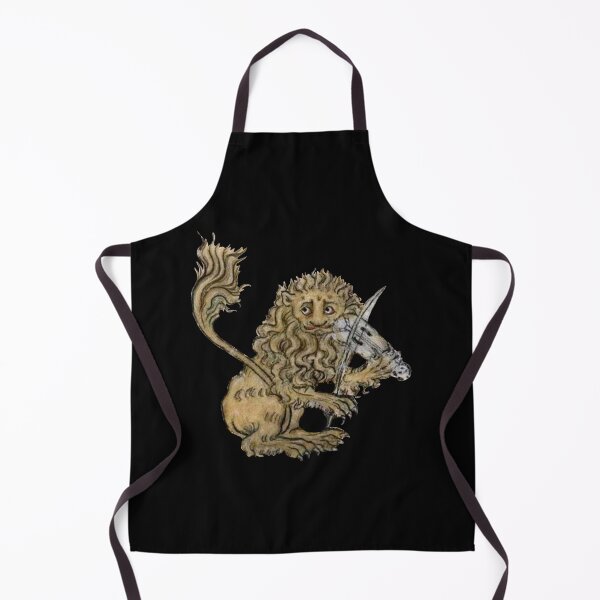 Item preview, Medieval Lion Playing Music - Middle Ages Art designed and sold by Qrhoo.