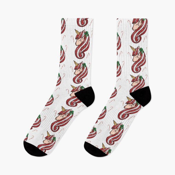 Item preview, Candy Cane Christmas Unicorn Kawaii Magical designed and sold by Jolly-Yosei.