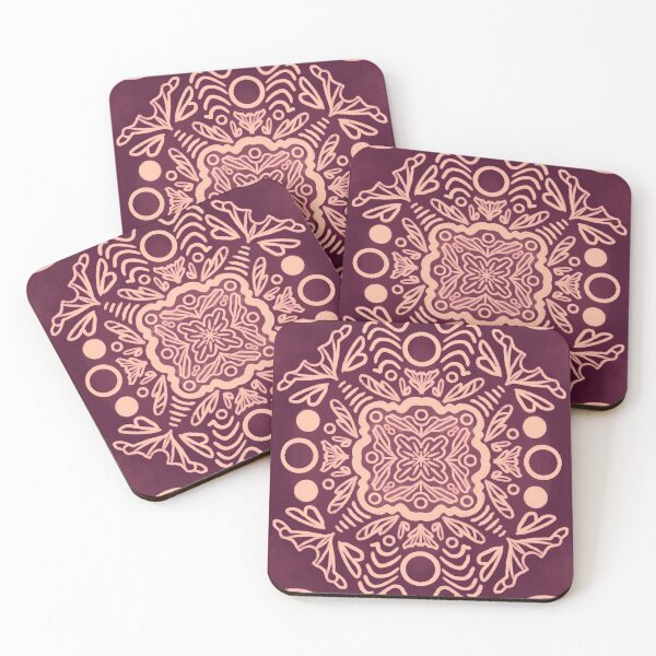 Item preview, Tarot Card Backing Maroon  designed and sold by Manda Lyn LaCorte.
