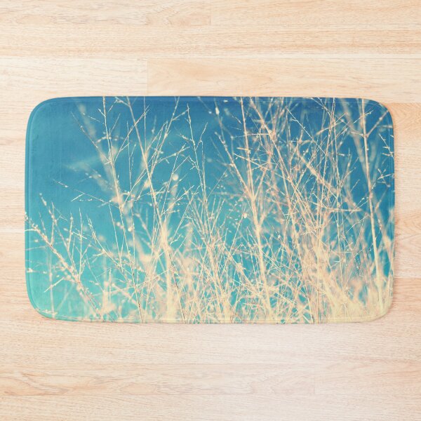 Item preview, Abstract Blue Grass Field | Winter Mood  designed and sold by PinkRainbow.
