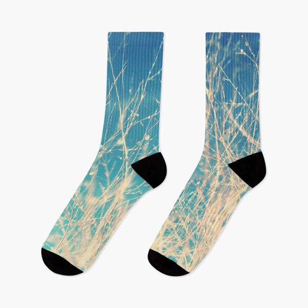 Item preview, Abstract Blue Grass Field | Winter Mood  designed and sold by PinkRainbow.