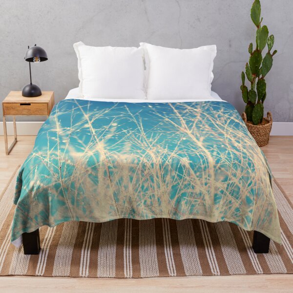 Item preview, Abstract Blue Grass Field | Winter Mood designed and sold by PinkRainbow.