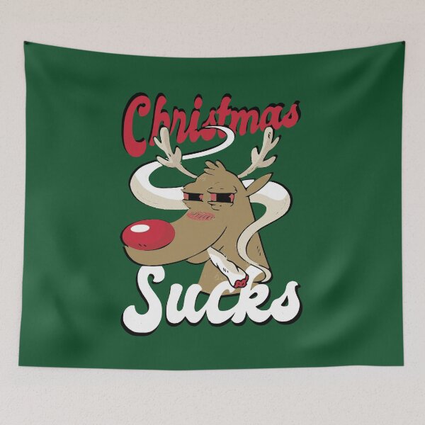 Item preview, Christmas Sucks High Reindeer designed and sold by mouad naouiri.
