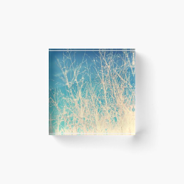 Item preview, Abstract Blue Grass Field | Winter Mood  designed and sold by PinkRainbow.