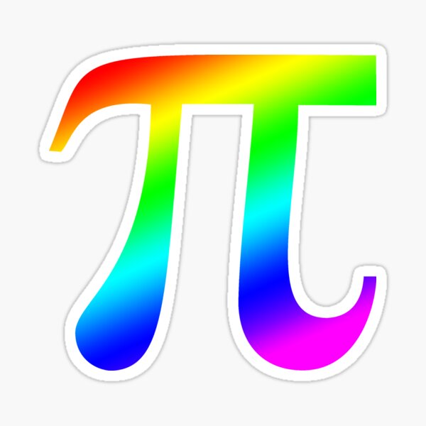 Item preview, Pi (rainbow) designed and sold by PingusTees.