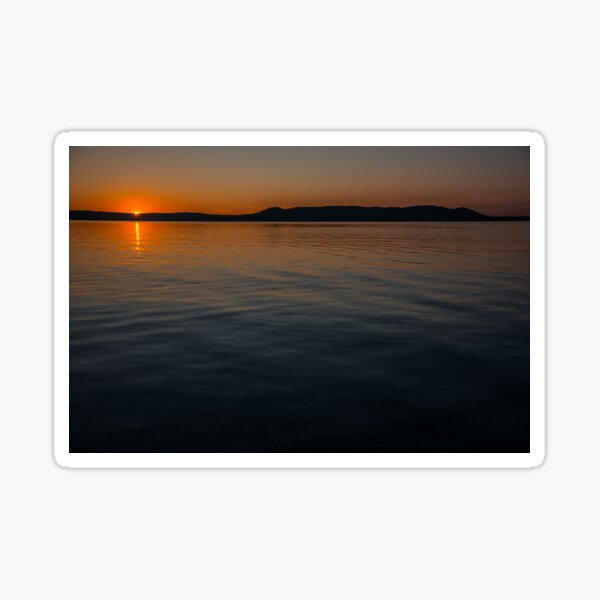 Sunset over Glen Lake Sticker