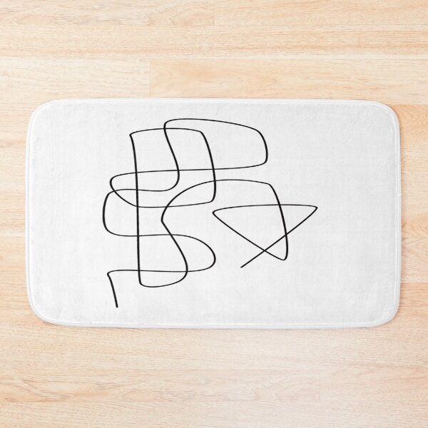 Item preview, Abstract line art - pink and black designed and sold by synthesizer.