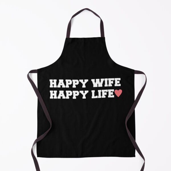 Item preview, HAPPY WIFE HAPPY LIFE HEART TRUE LOVE designed and sold by AchrafOc.