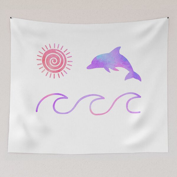 Item preview, Purple Watercolor Dolphin designed and sold by Hedda Young.