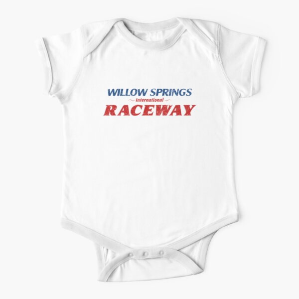 Willow Springs International Raceway Logo Short Sleeve Baby One-Piece