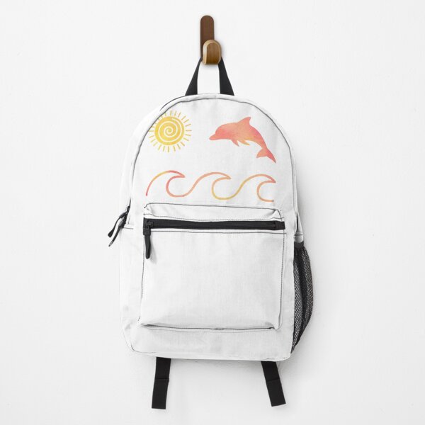 Item preview, Orange Watercolor Dolphin designed and sold by Hedda Young.