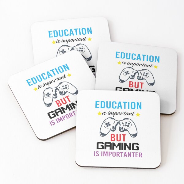 Item preview, Education Is Important But Gaming Is Importanter designed and sold by All in One  Design.