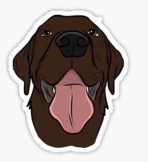 Pegatina Happy Chocolate Lab