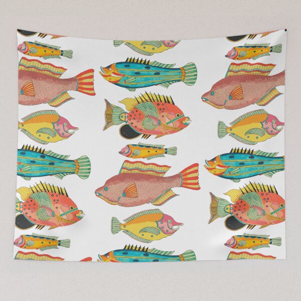 Artikelvorschau, Surreale dumme Fischfreunde entworfen und verkauft von Jennifer Geiger Art.