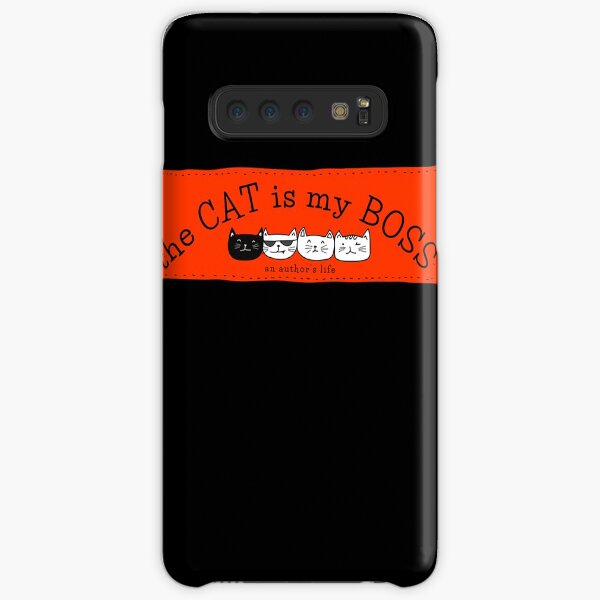 The CAT is my BOSS — an author's life! (red) Samsung Galaxy Snap Case