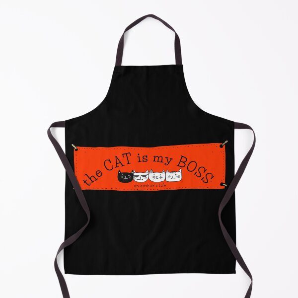 Item preview, The CAT is my BOSS — an author's life! (red) designed and sold by RandRramblings.