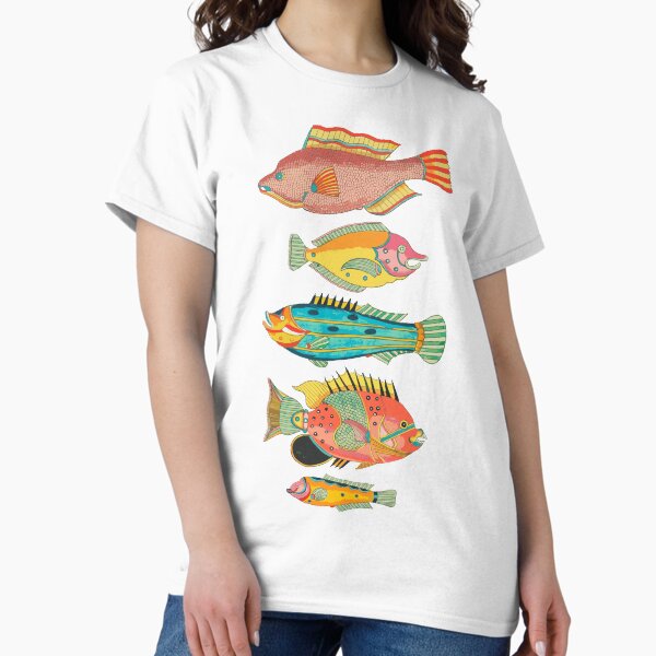 Surreal Silly Fish Friends Classic T-Shirt