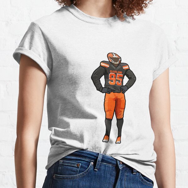 Women's Myles Garrett Midnight Mascot T-Shirt - Black - Tshirtsedge