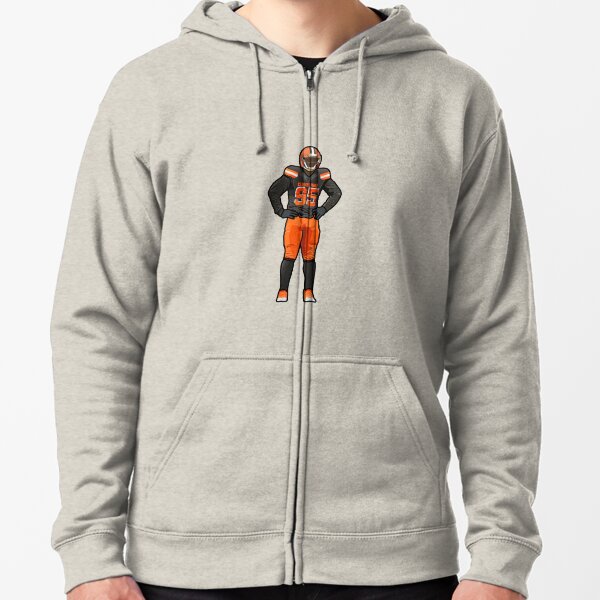 Cleveland Browns 95 Myles Garrett Signature 3D Hoodie All Over