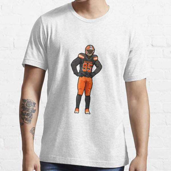 TheLandTshirts Free Myles Garrett Rudolph Helmet Smash Cleveland Football Fan Brown T Shirt Long Sleeve / Black / 3 X-Large