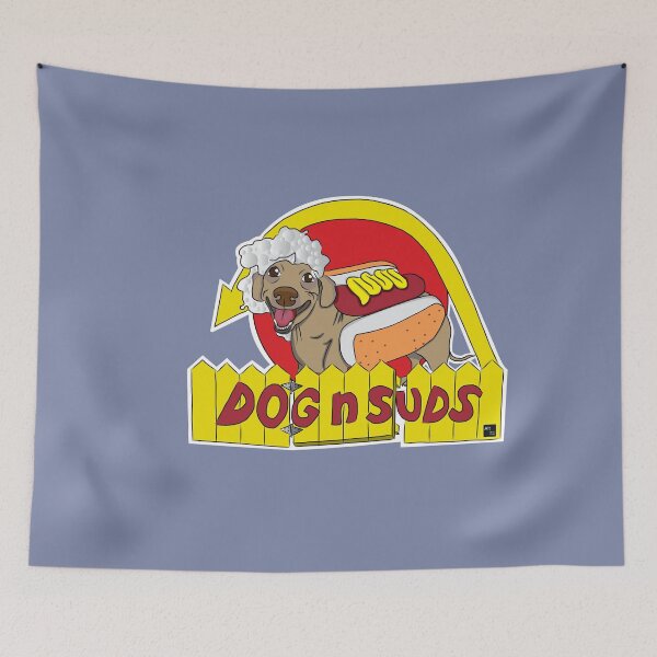 Item preview, Dog n Suds Dachshund designed and sold by alttabstudio.