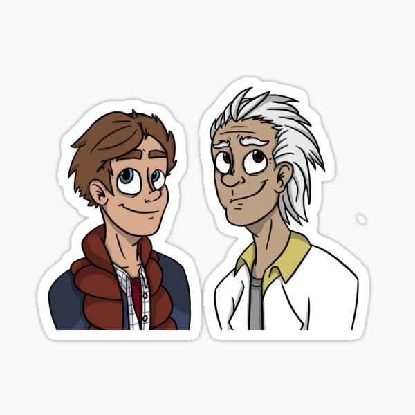 Doc and Marty Sticker