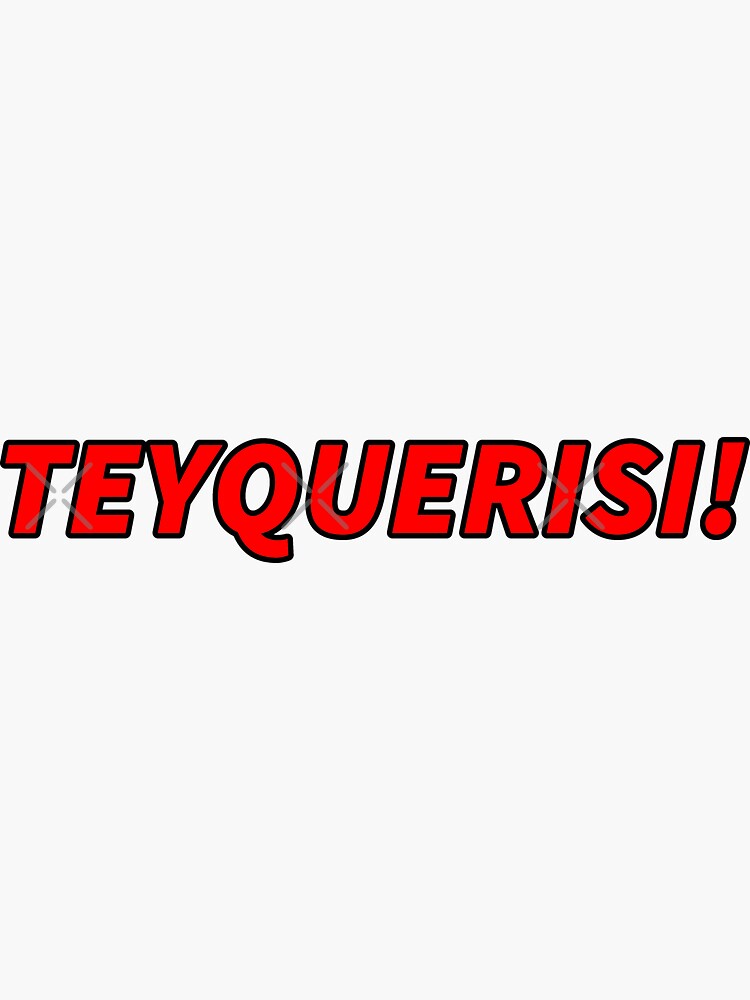 TEYQUERISI! red letters by that5280lady