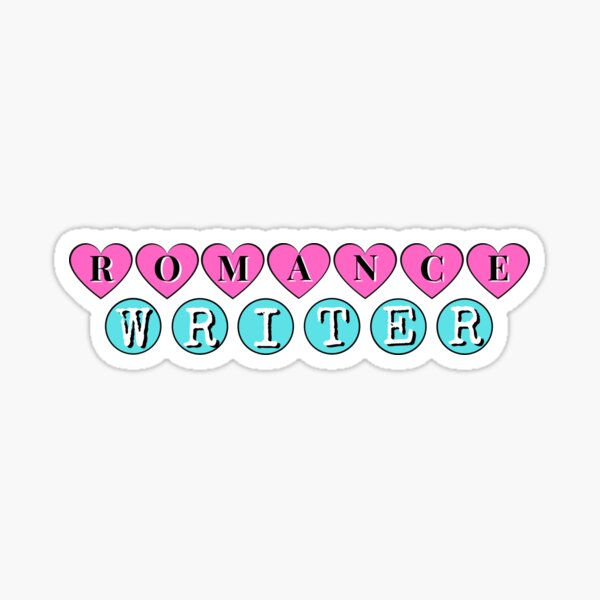 Romance Writer (white) Sticker
