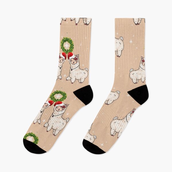 Item preview, Christmas Llamas White Alpaca Santa designed and sold by Jolly-Yosei.