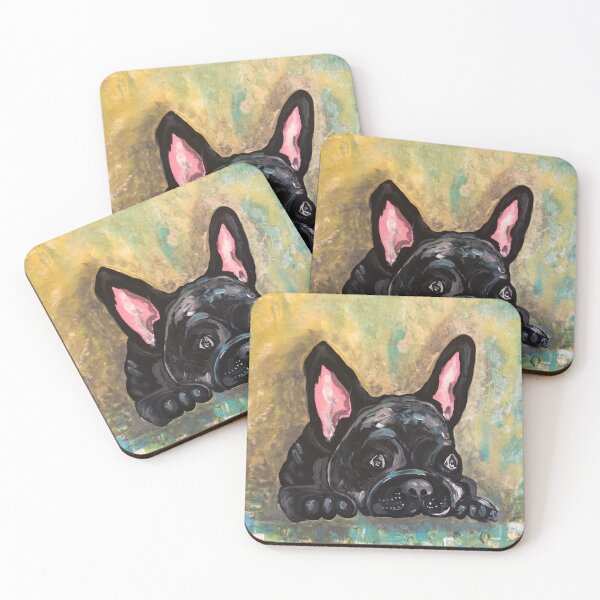 Item preview, French Bull dog, dog art, Dog portrait designed and sold by SaltyMob.