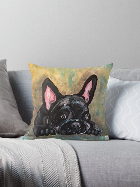 Item preview, French Bull dog, dog art, Dog portrait designed and sold by SaltyMob.