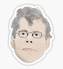 Stephen King Head Sticker Sticker