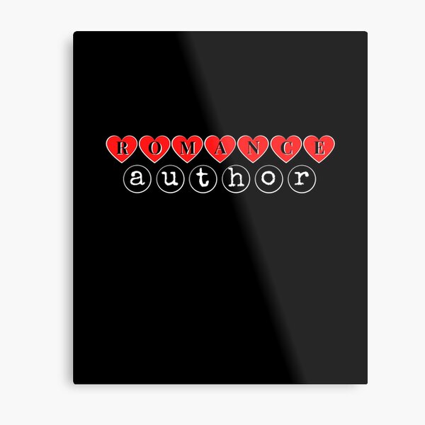 The perfect shirt for the Romance Author (black) Metal Print