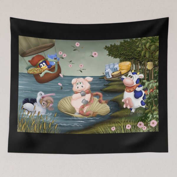 Item preview, The Birth of Sir Pig designed and sold by RitaLaiArt.