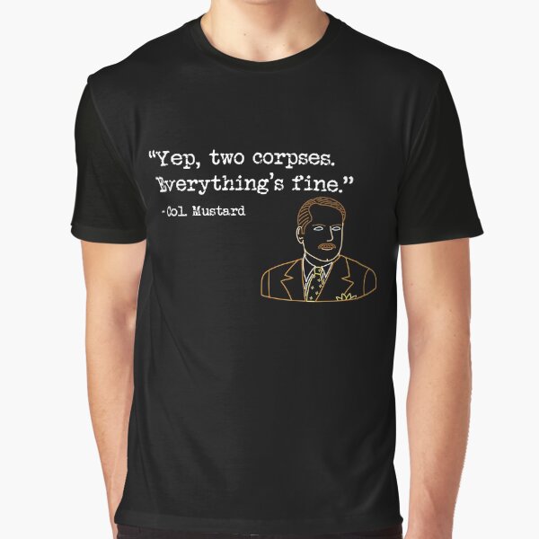 Two Corpses (White Text) Graphic T-Shirt