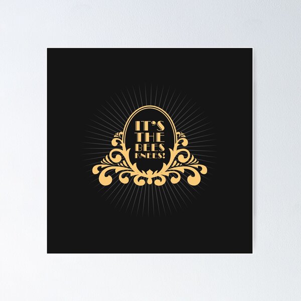 Item preview, It's the Bees Knees Art Deco Gatsby Flapper Slang designed and sold by MarikaJohnson.