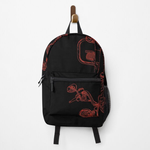 Item preview, cycle front view, red on black designed and sold by dnparker.