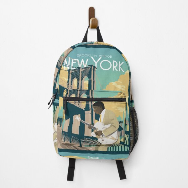 Item preview, Vintage NEW YORK BROOKLIN Poster designed and sold by Isabelle Calisto.