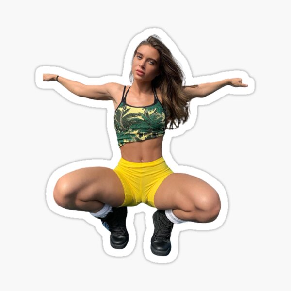Atleta Lana Rhoades Pegatina
